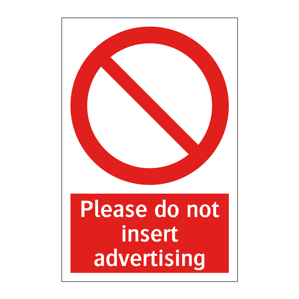 Please do not insert advertising