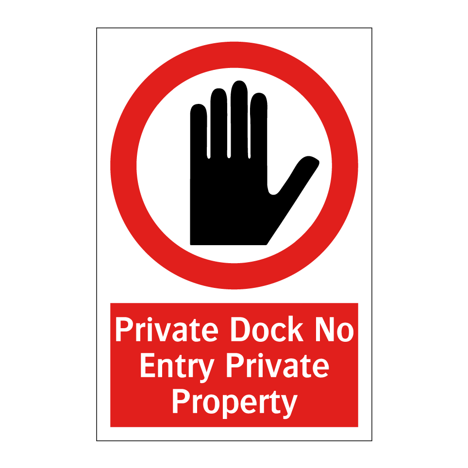 Private Dock No Entry Private Property