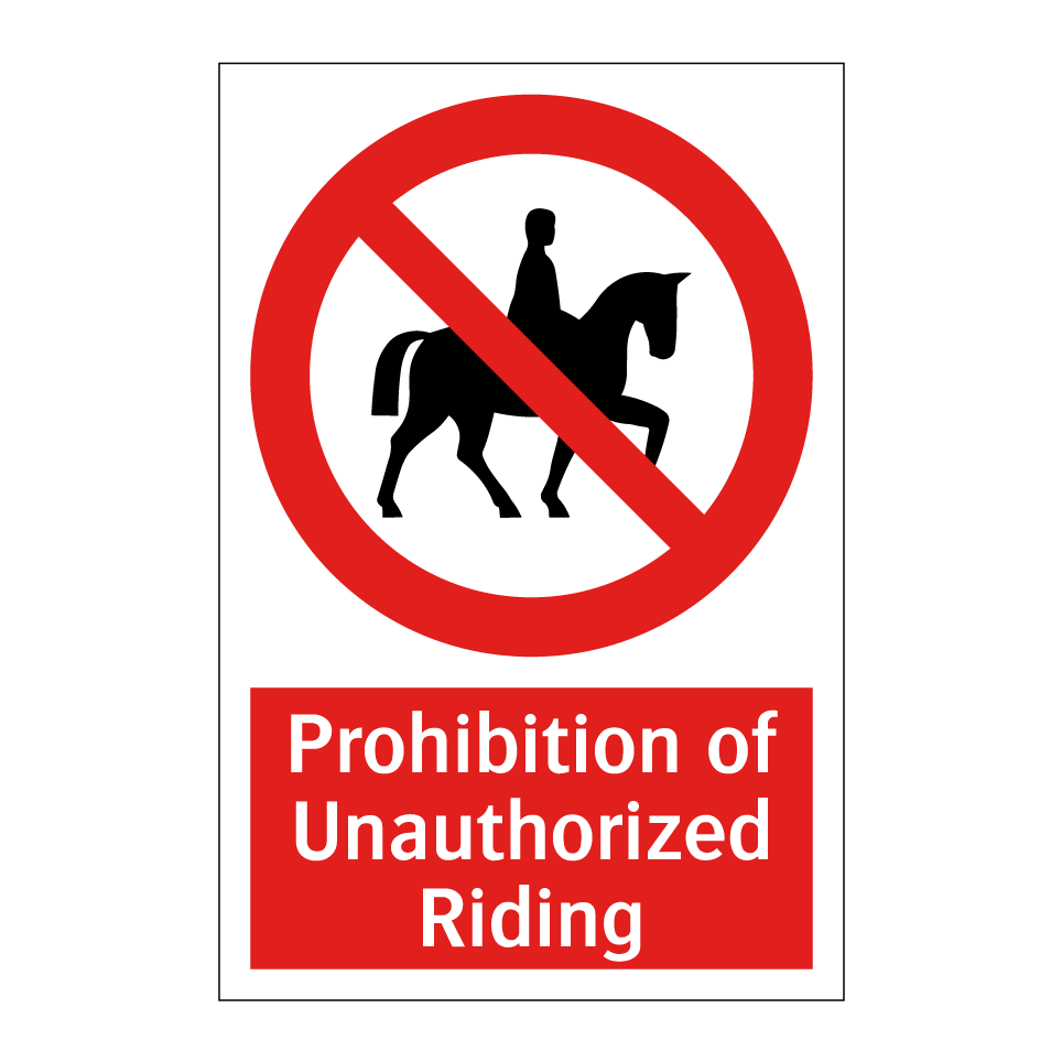 Prohibition of Unauthorized Riding