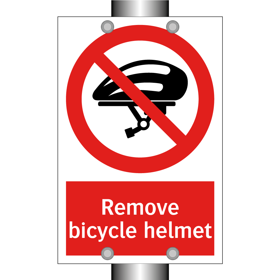 Remove bicycle helmet