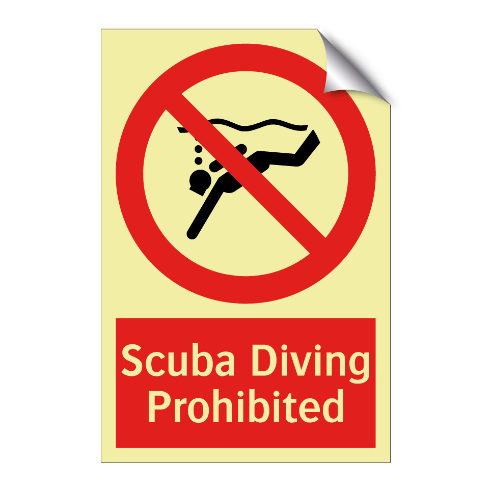 Scuba Diving Prohibited