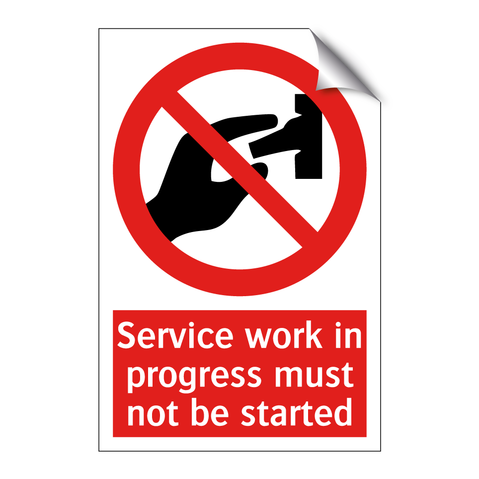 Service work in progress must not be started