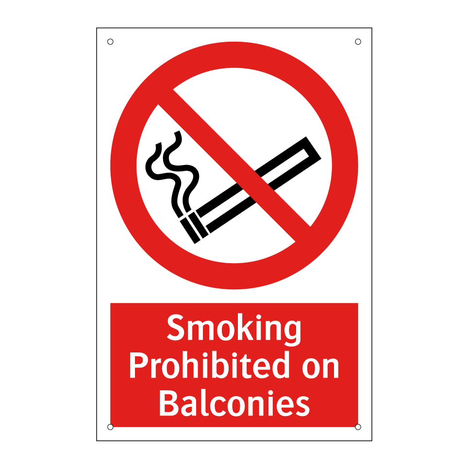 Smoking Prohibited on Balconies
