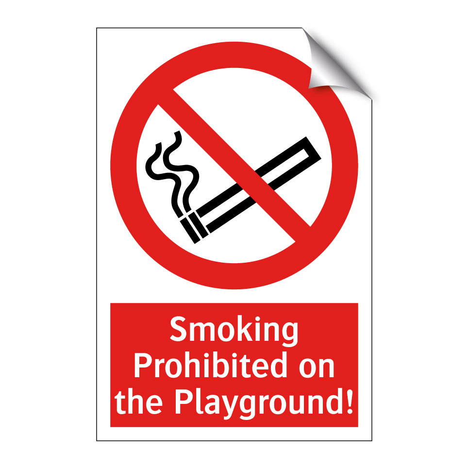 Smoking Prohibited on the Playground!