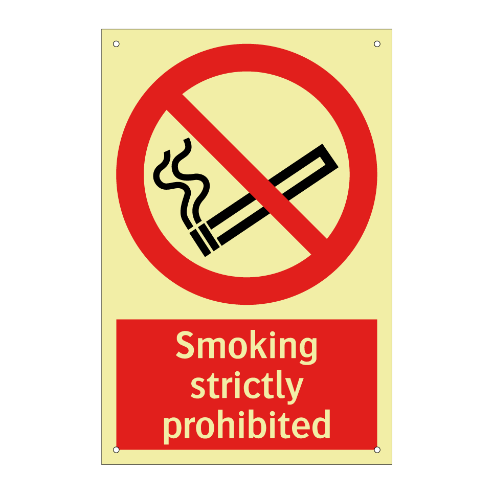 Smoking strictly prohibited