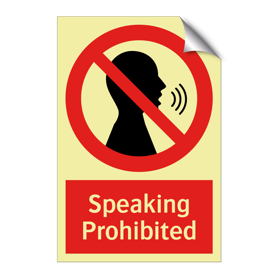 Speaking Prohibited