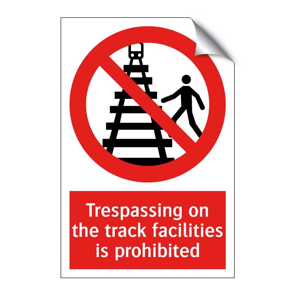 Trespassing on the track facilities is prohibited