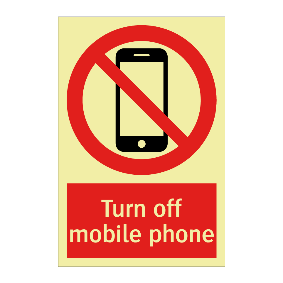 Turn off mobile phone
