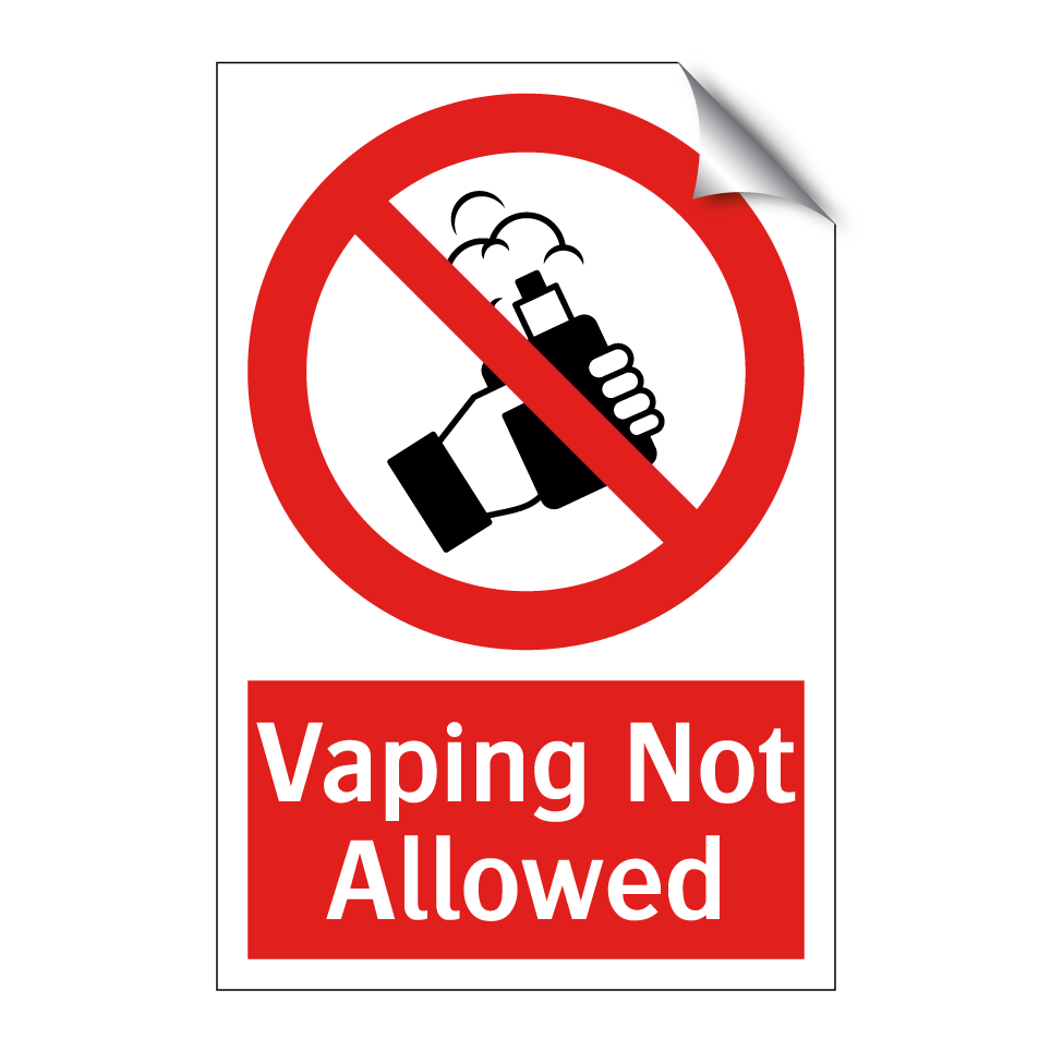 Vaping Not Allowed