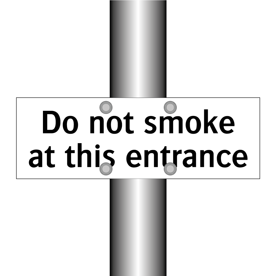 Do not smoke at this entrance