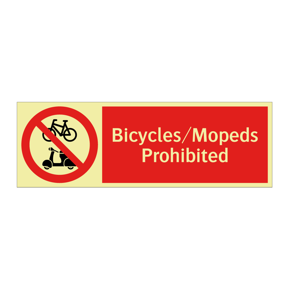 Bicycles/Mopeds Prohibited