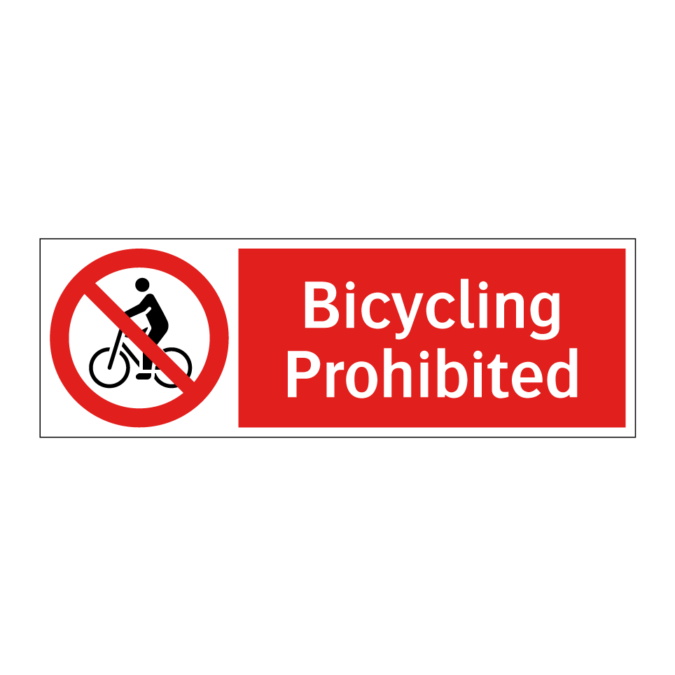 Bicycling Prohibited