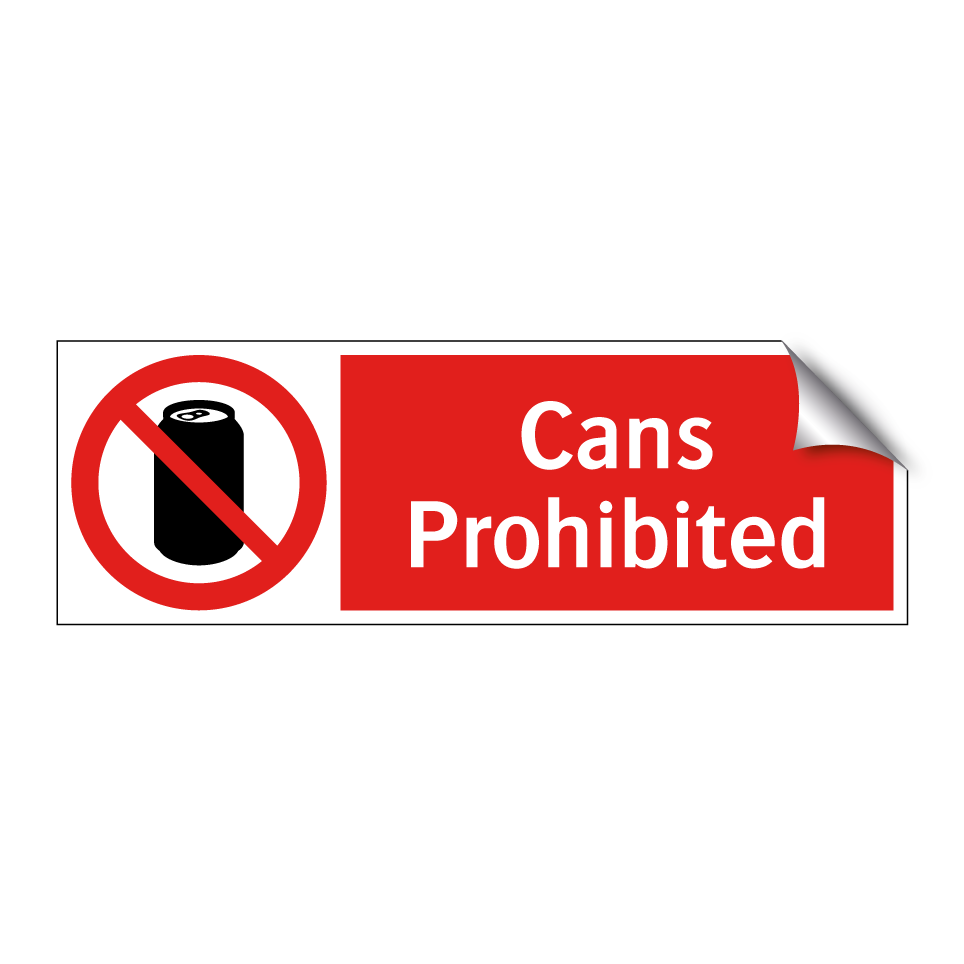 Cans Prohibited