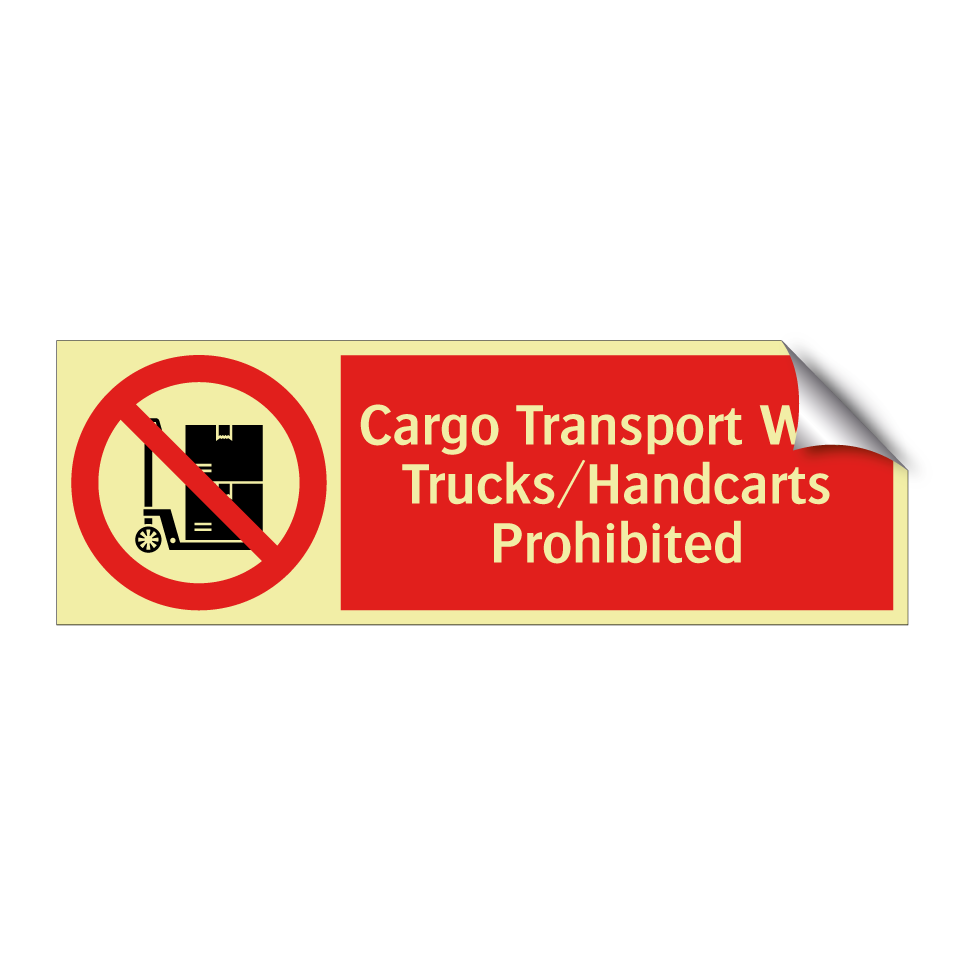 Cargo Transport With Trucks/Handcarts Prohibited