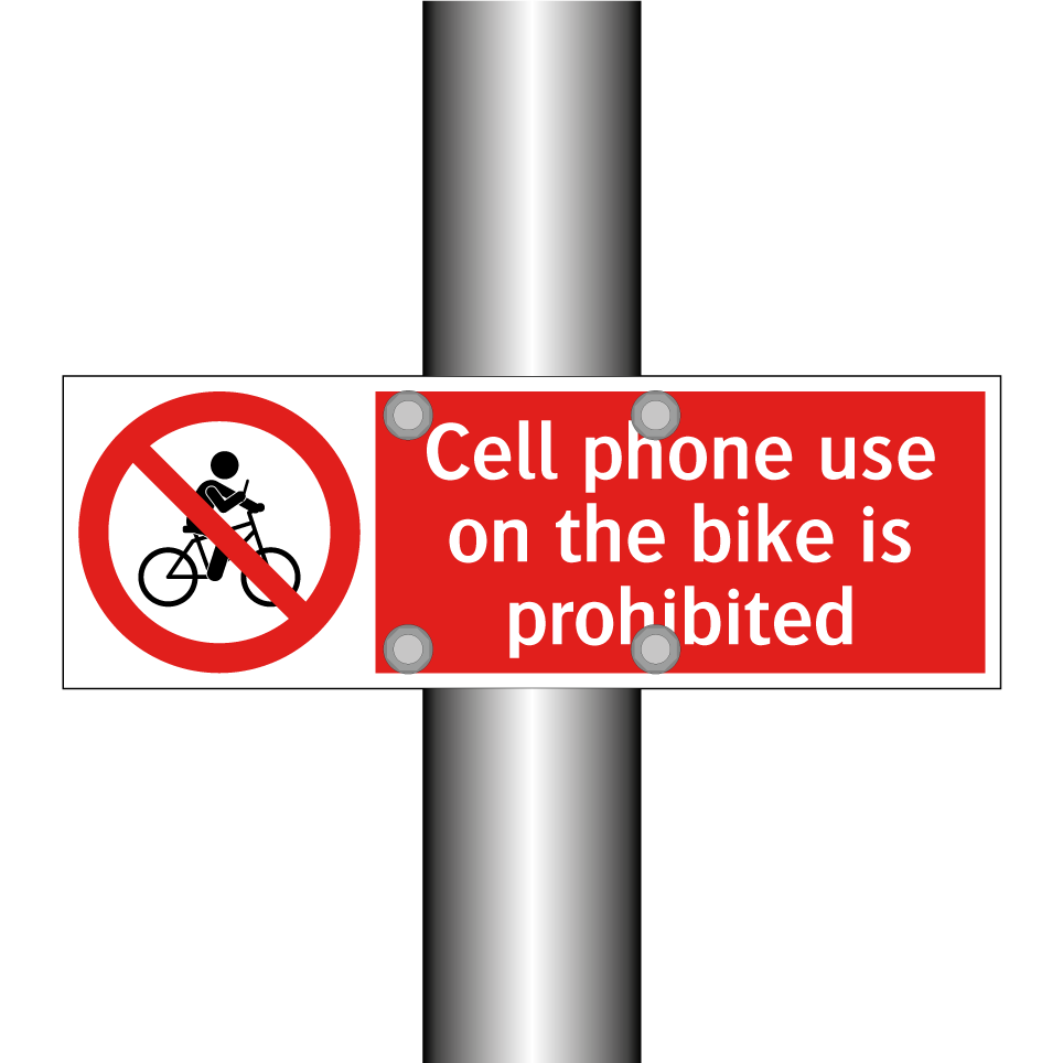 Cell phone use on the bike is prohibited