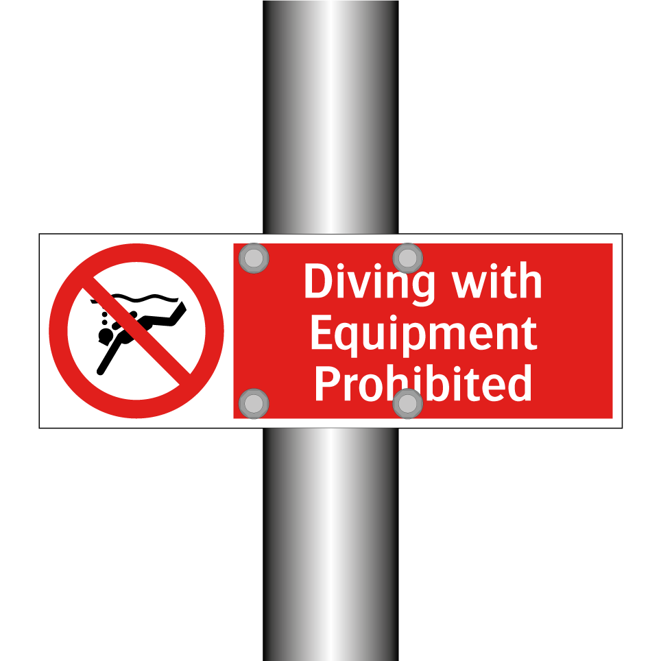 Diving with Equipment Prohibited