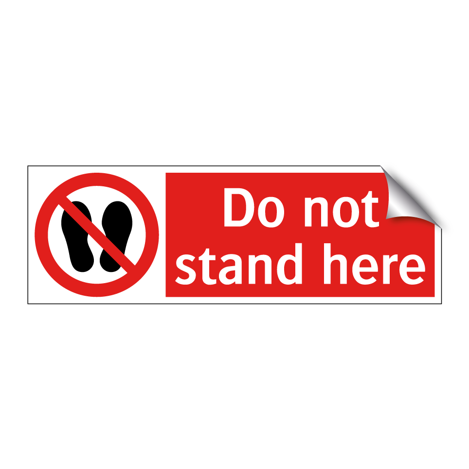 Do not stand here