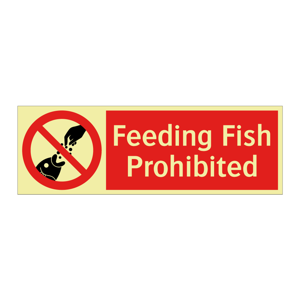 Feeding Fish Prohibited