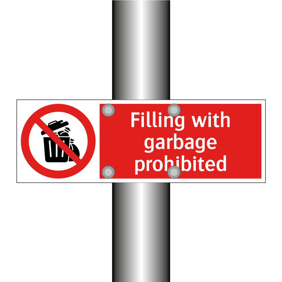 Filling with garbage prohibited