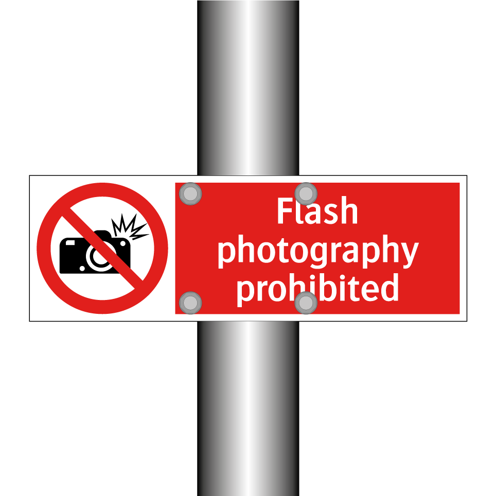 Flash photography prohibited