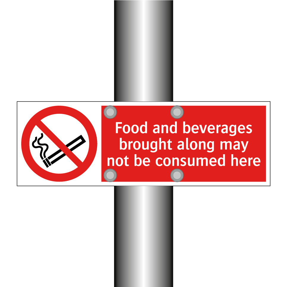 Food and beverages brought along may not be consumed here