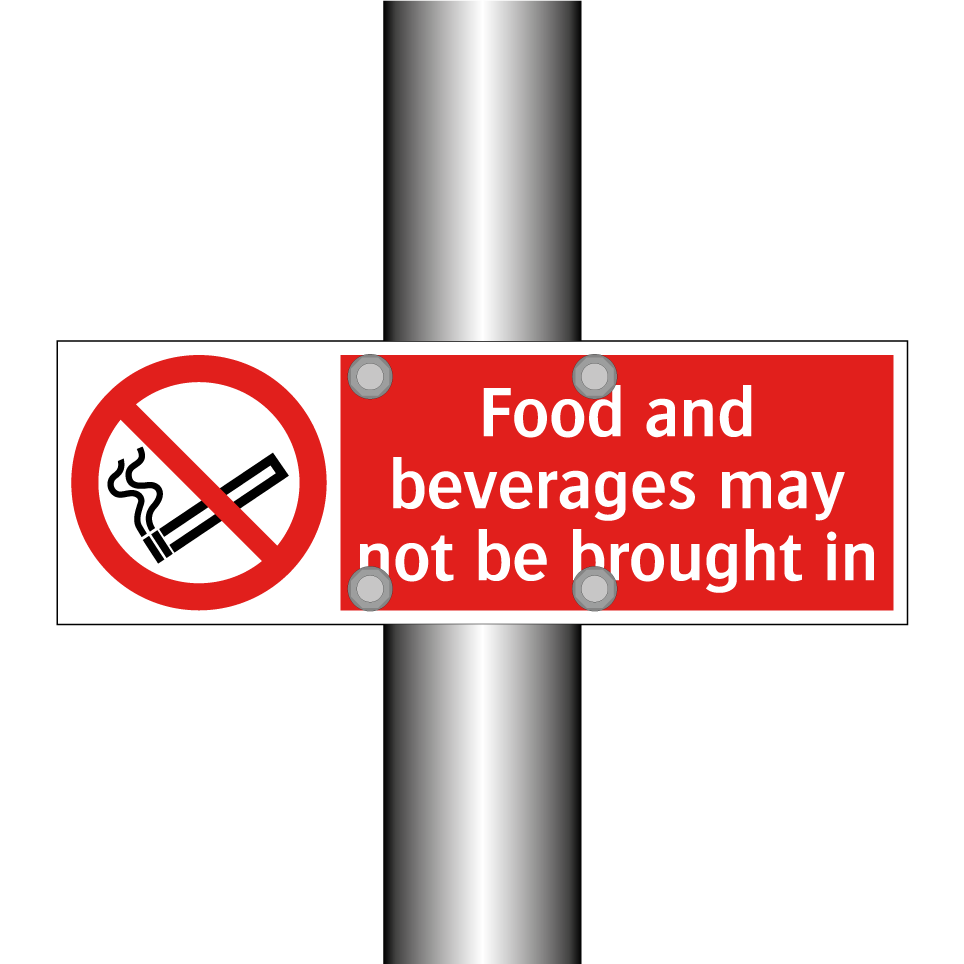 Food and beverages may not be brought in