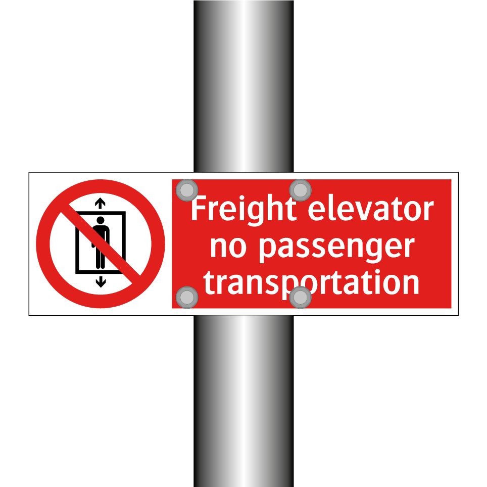 Freight elevator no passenger transportation