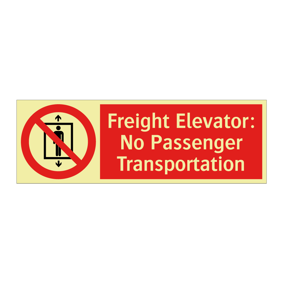 Freight Elevator: No Passenger Transportation