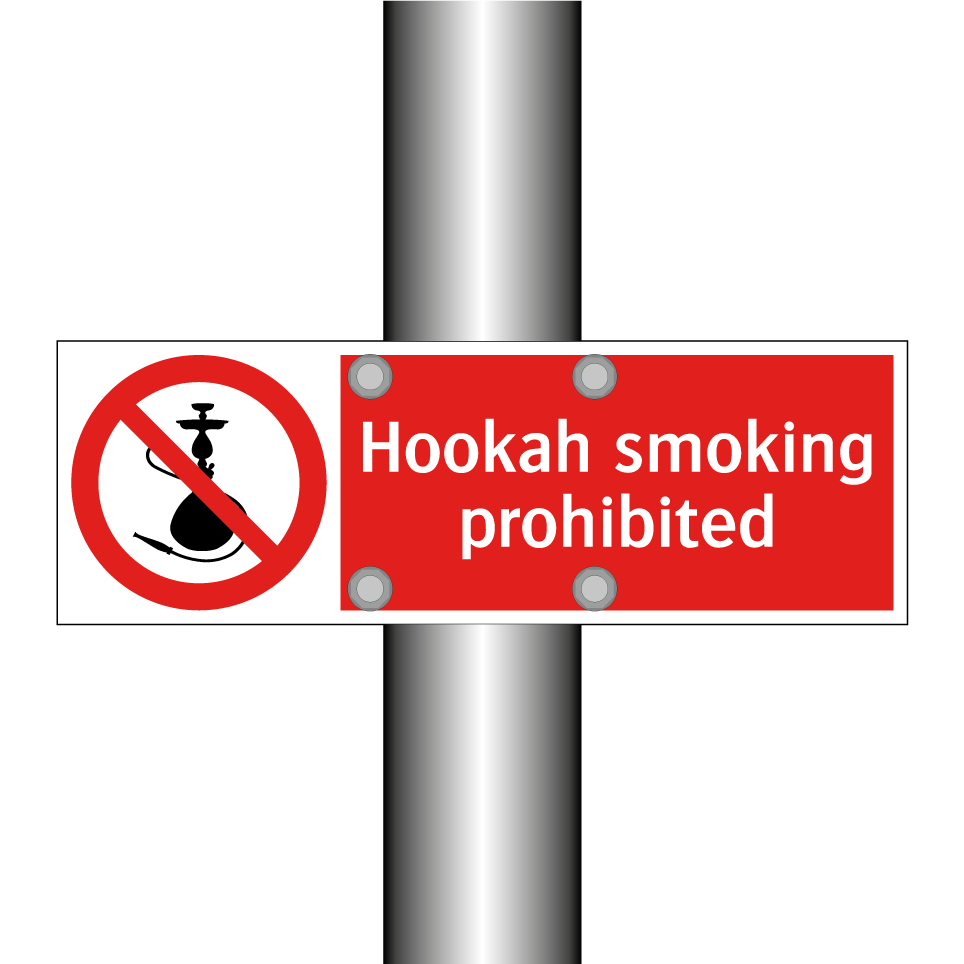 Hookah smoking prohibited