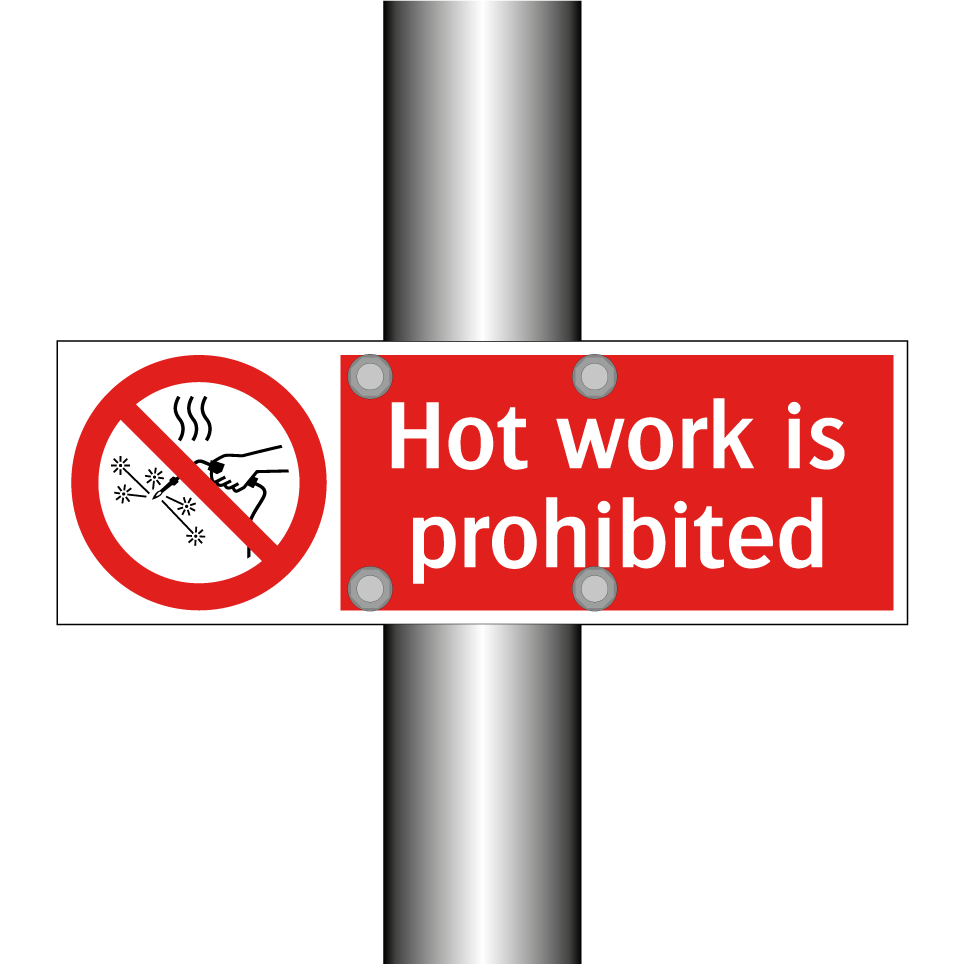 Hot work is prohibited