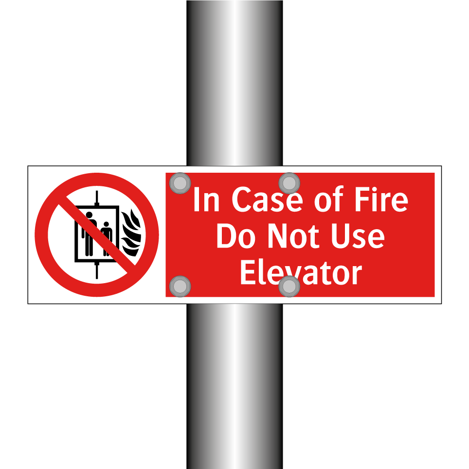 In Case of Fire Do Not Use Elevator