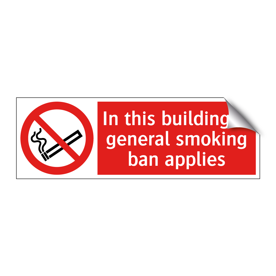 In this building, a general smoking ban applies