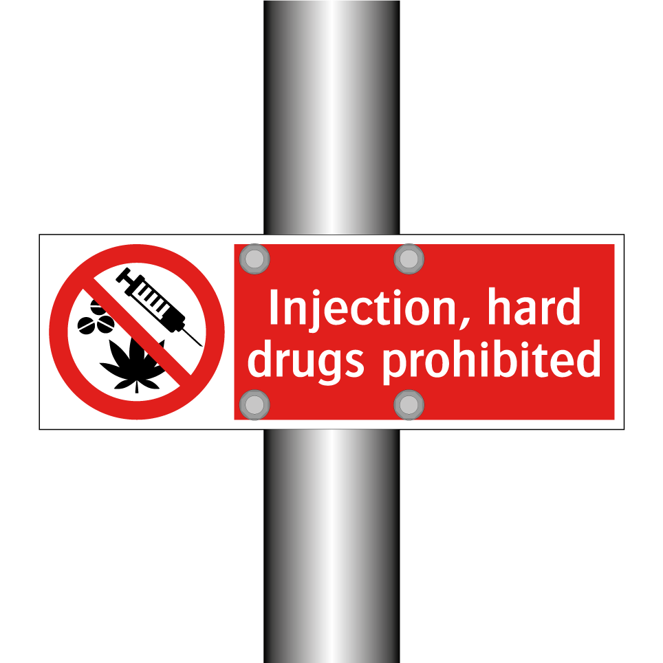 Injection, hard drugs prohibited