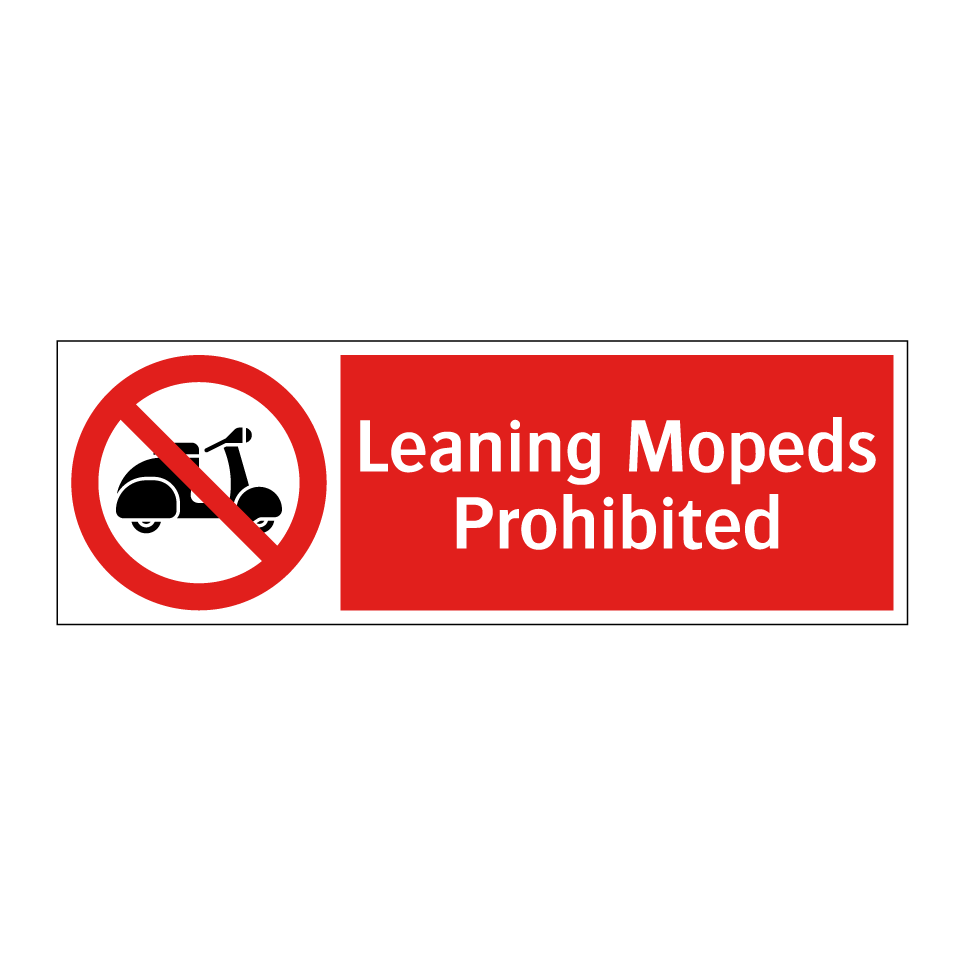 Leaning Mopeds Prohibited