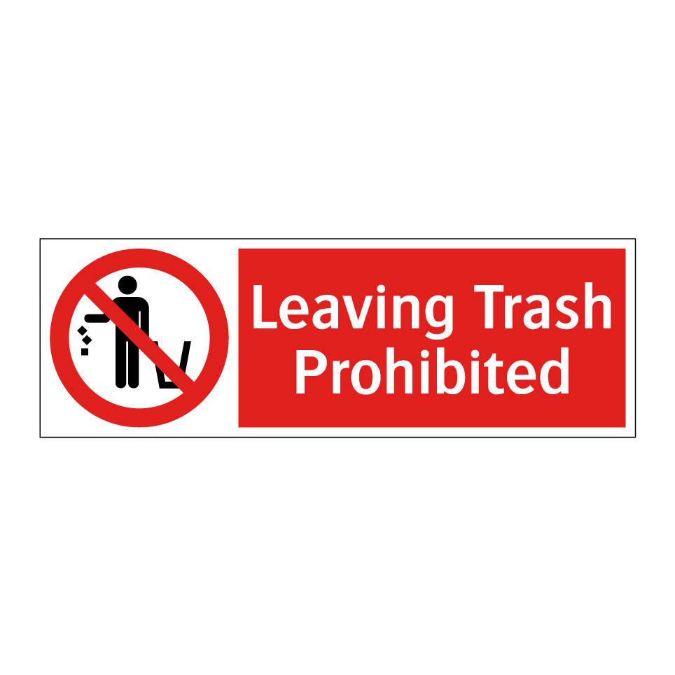 Leaving Trash Prohibited