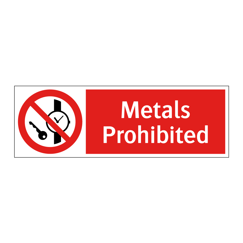 Metals Prohibited