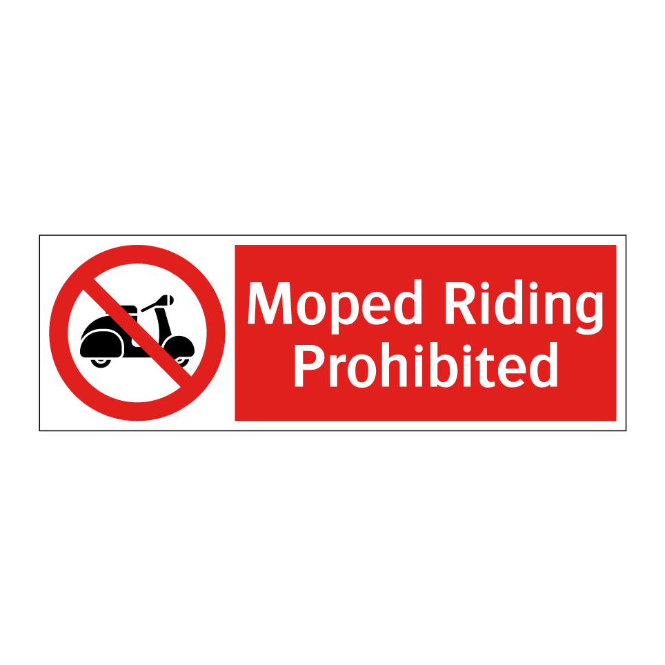 Moped Riding Prohibited