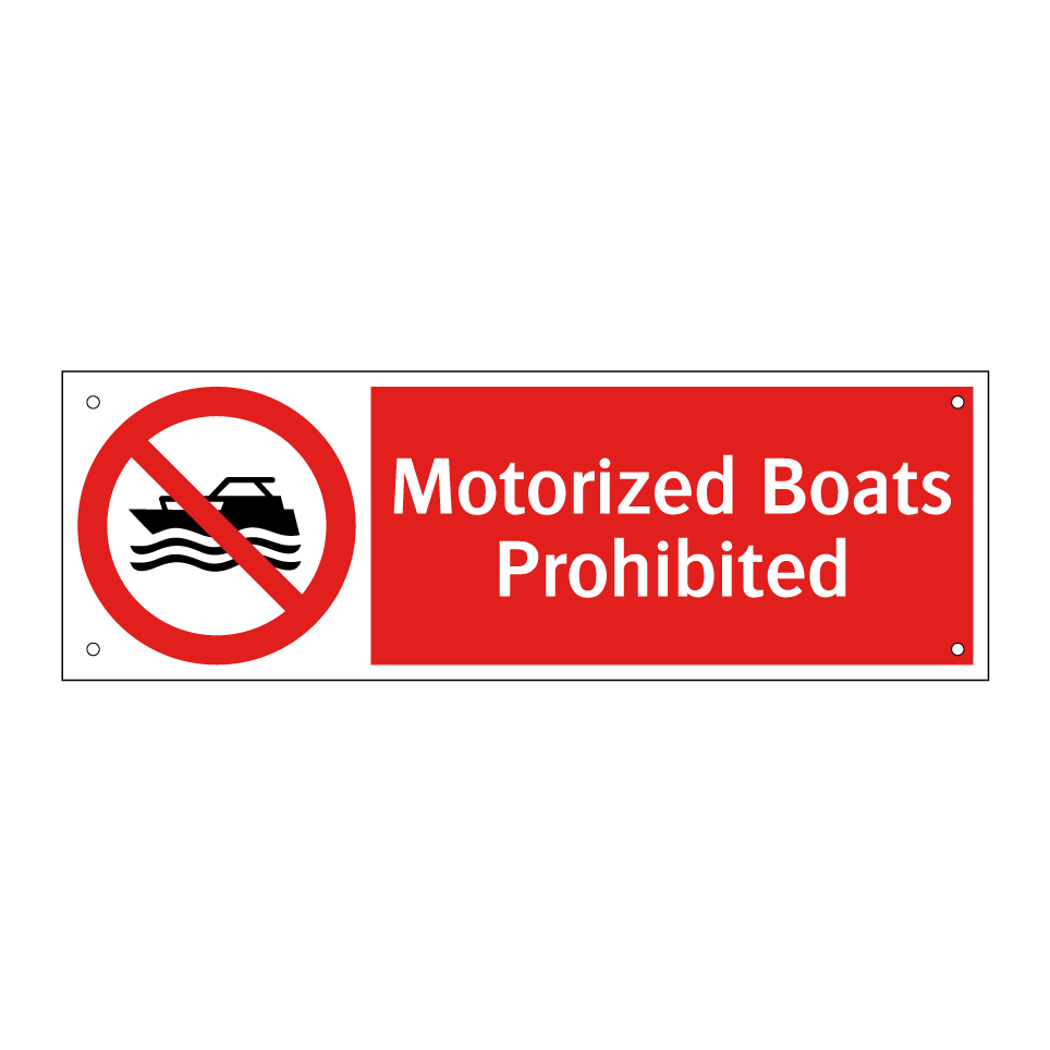 Motorized Boats Prohibited