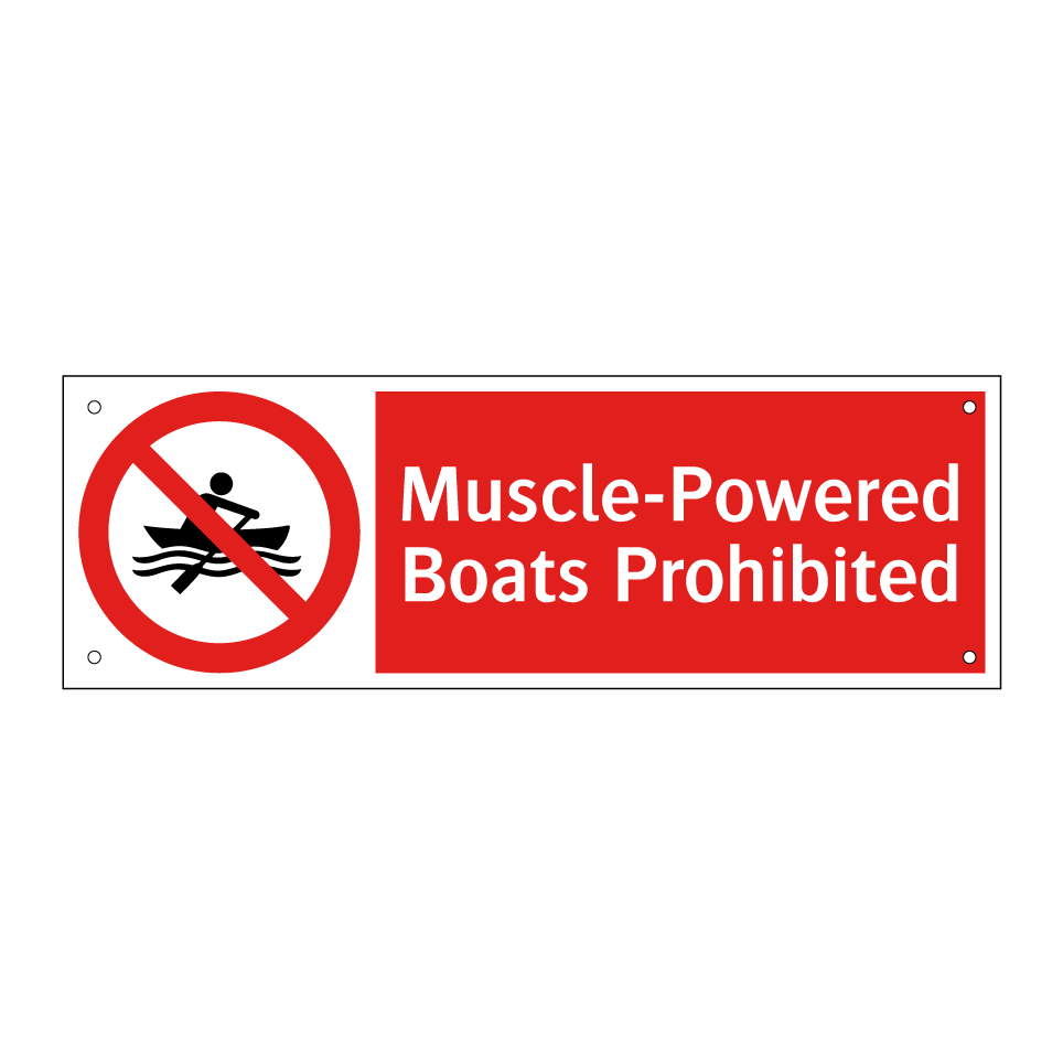 Muscle-Powered Boats Prohibited