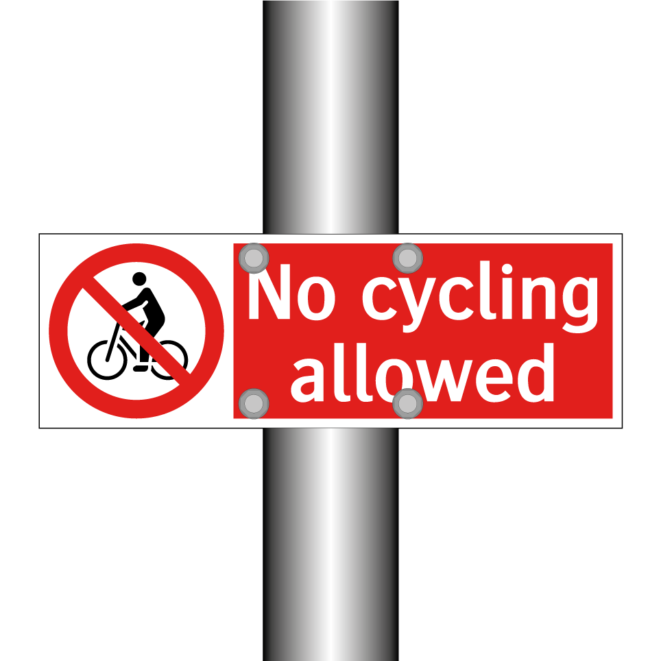 No cycling allowed