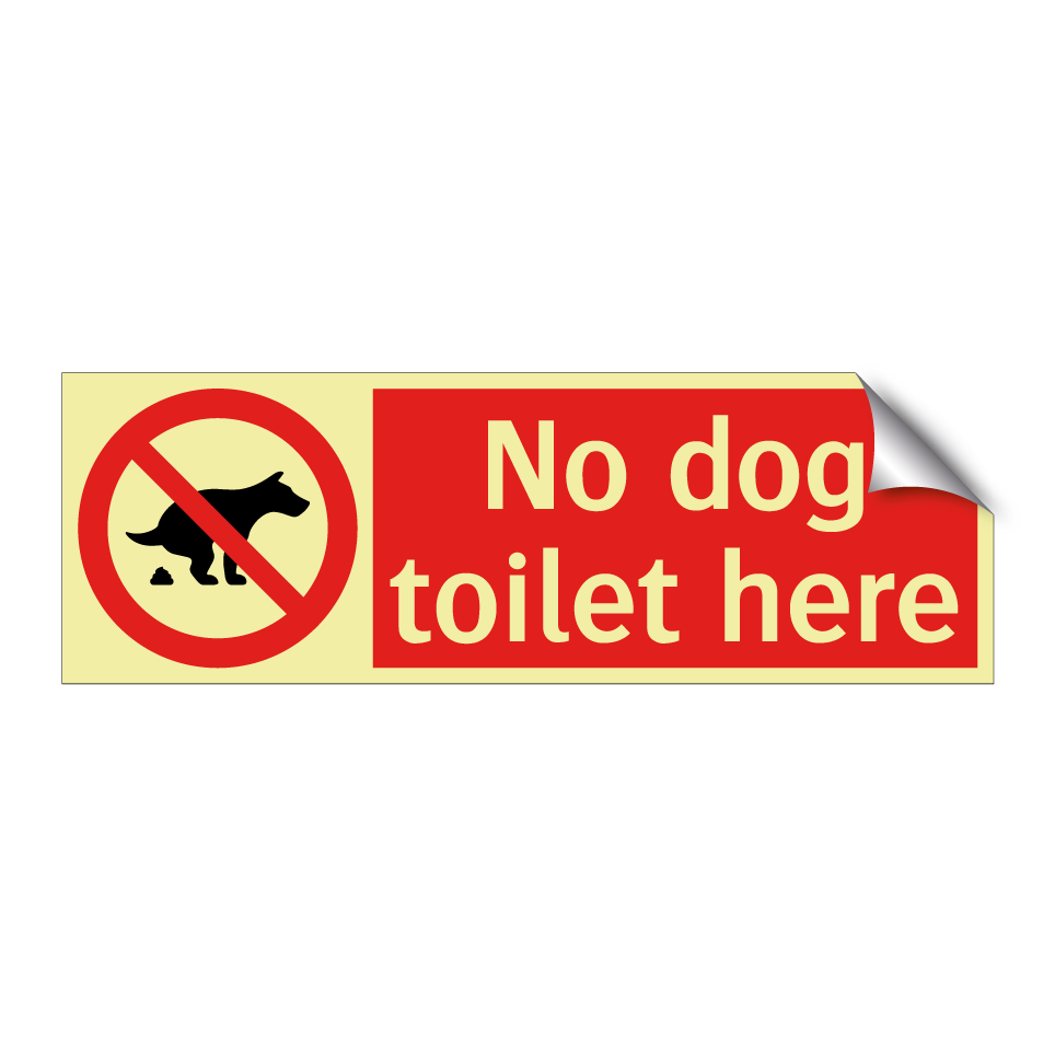 No dog toilet here