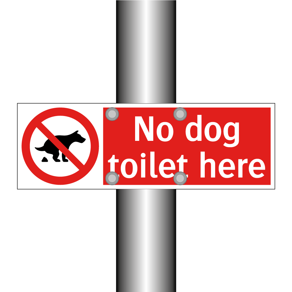 No dog toilet here