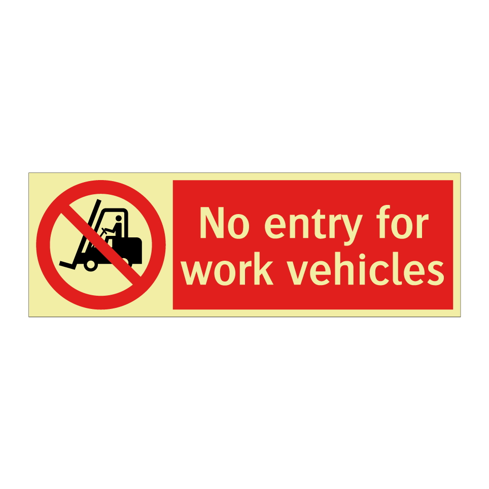 No entry for work vehicles