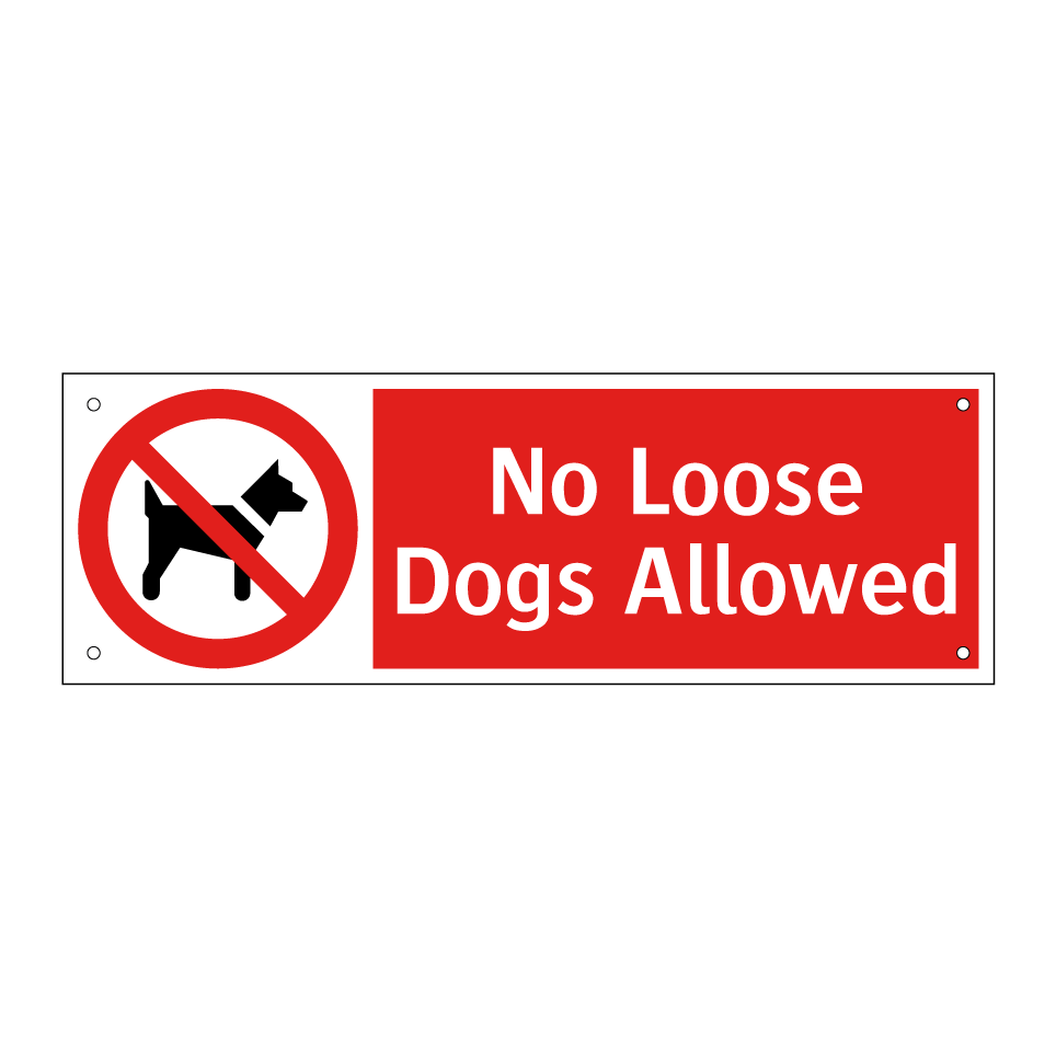 No Loose Dogs Allowed