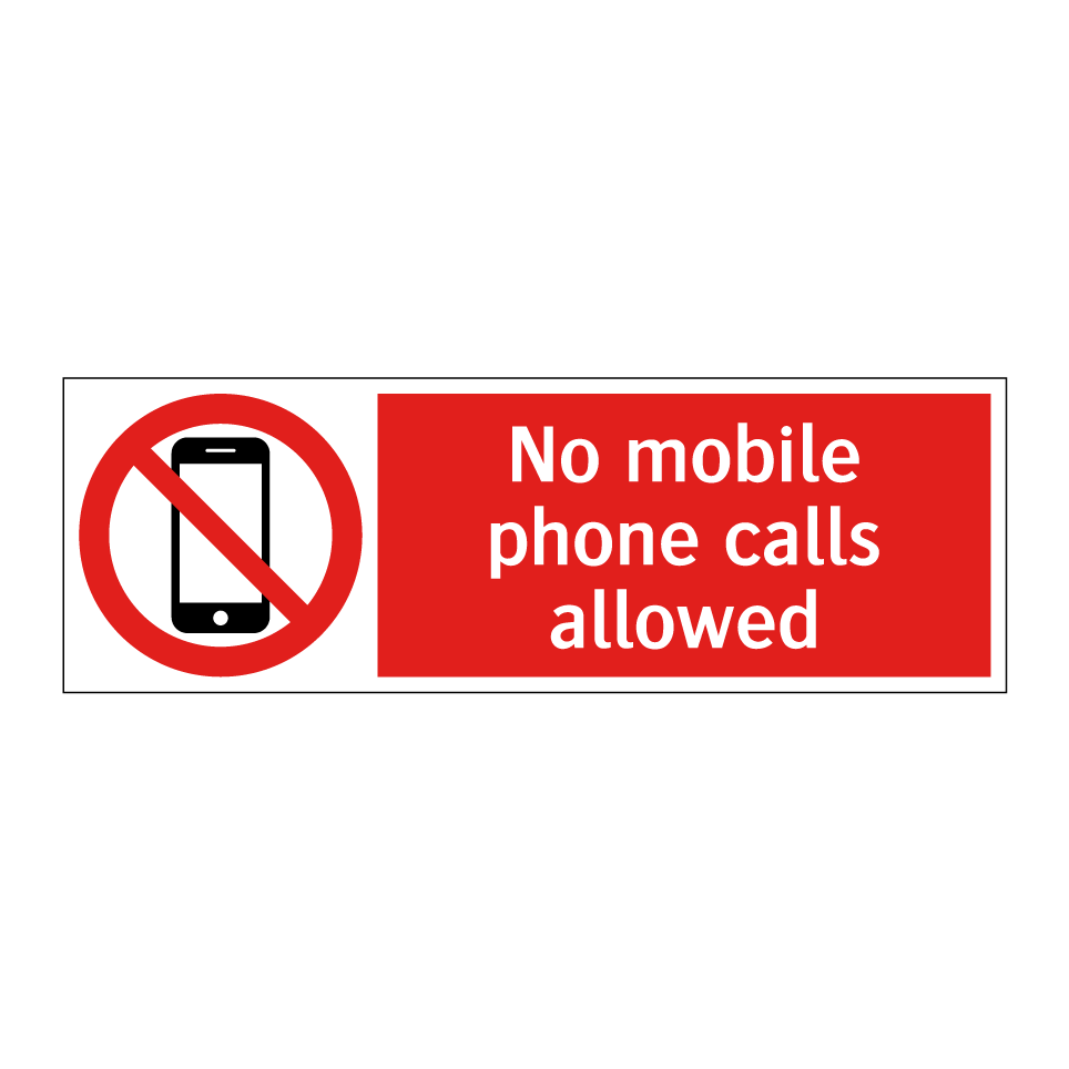 No mobile phone calls allowed