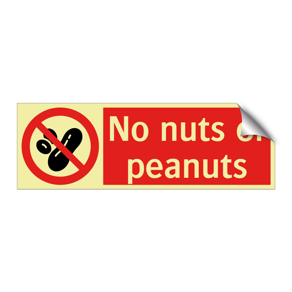 No nuts or peanuts