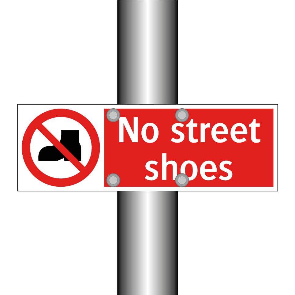 No street shoes