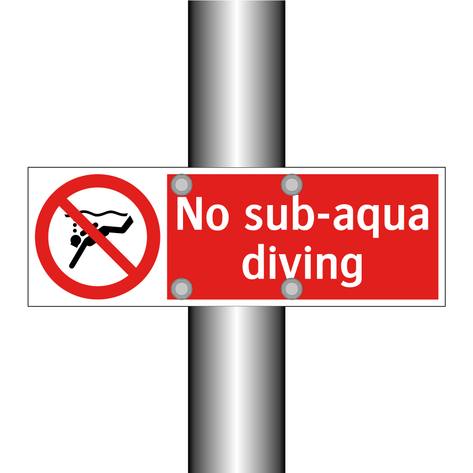 No sub-aqua diving