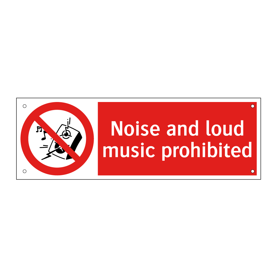 Noise and loud music prohibited