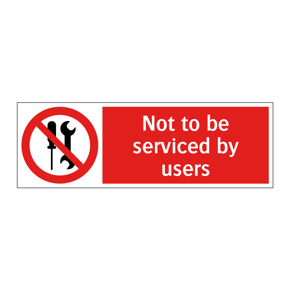 Not to be serviced by users